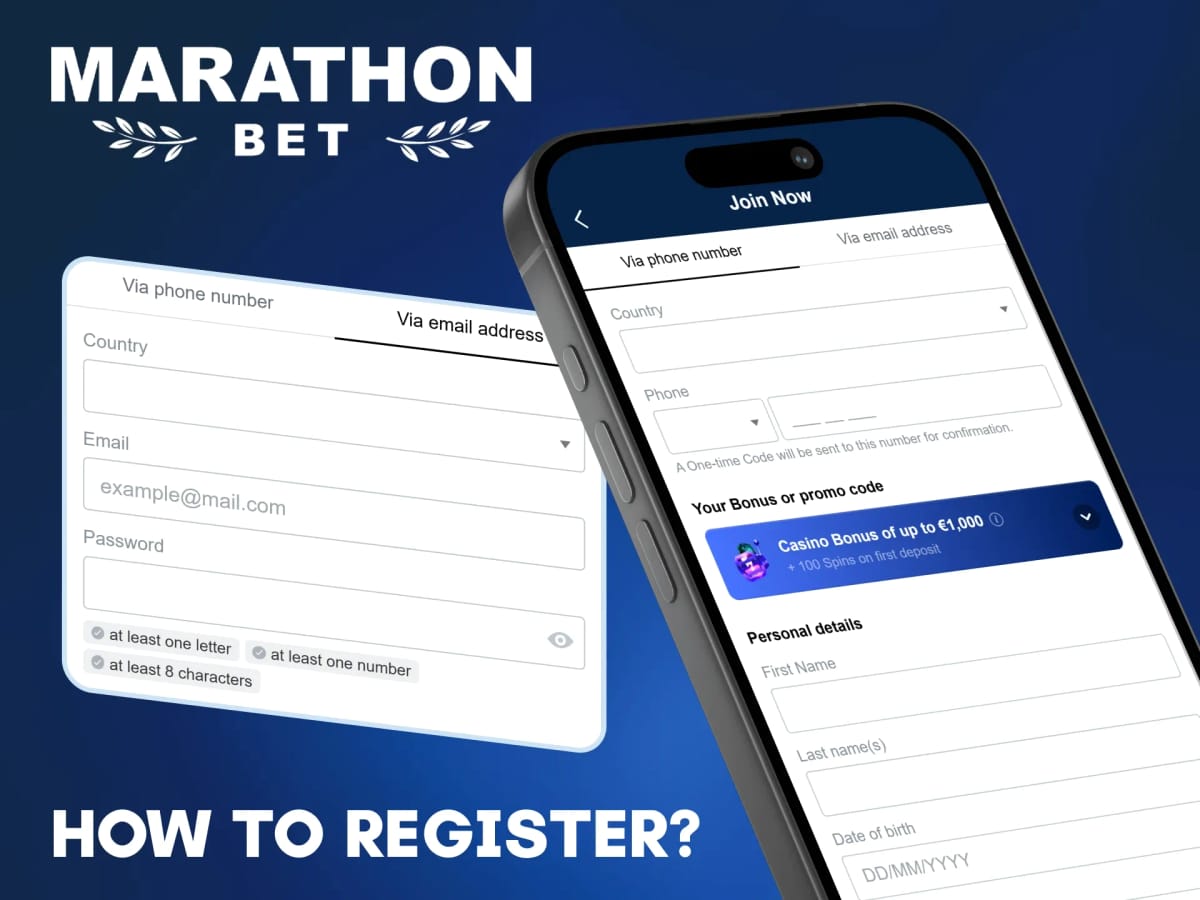 Come registrarsi app MarathonBet